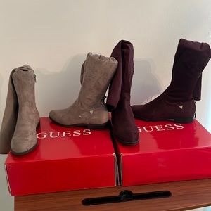 GUESS HI TISE BOOTS SUEDE GENTLY USED